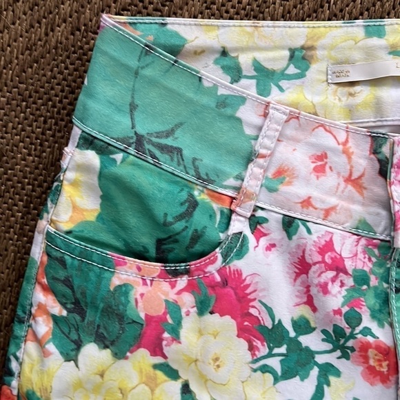 Lance Perfume Flowered Jeans Made in Brazil size 38 Art Design - Picture 3 of 9